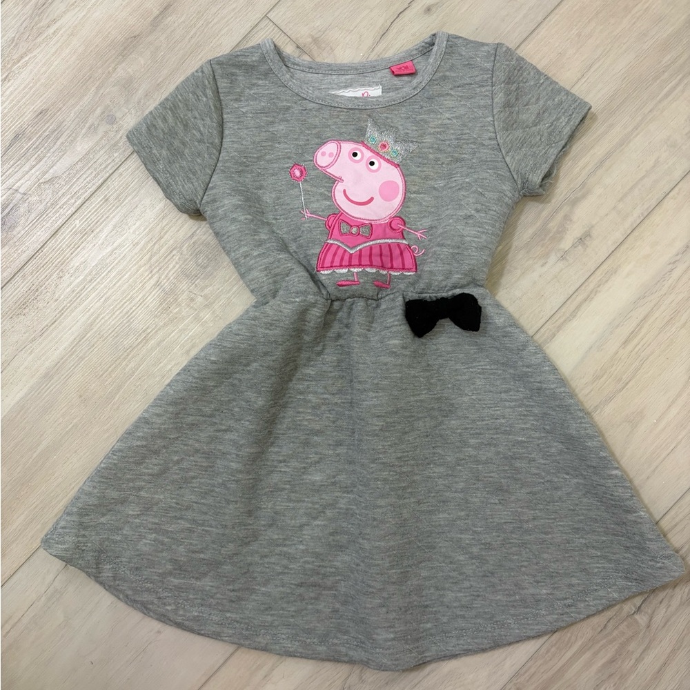 Gray Kids Dress with Peppa Pig size 4
